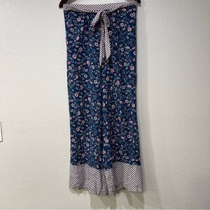 Women’s Matilda Jane Moments with You a Day Off Pants Size Small Floral Tie Soft